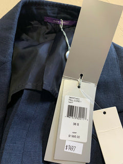 NWT $1995 Ralph Lauren Purple Label Мужской льняной спортивный пиджак Темно-синий 38S США Италия
