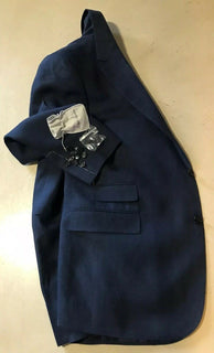 NWT $1995 Ralph Lauren Purple Label Мужской льняной спортивный пиджак Темно-синий 38S США Италия
