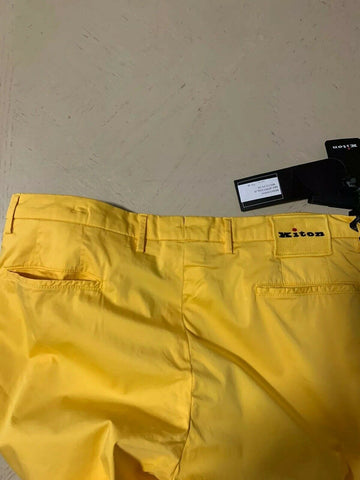 NWT 995 $ Kiton Herrenhose Gelb 38 US (54 Eu) Italien