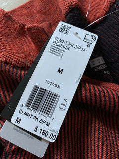 New $180 adidas Mens Quarter - Zip Sweater Red Size M