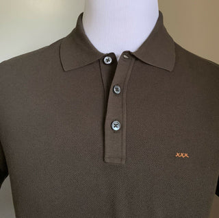 NWT $475 Ermenegildo Zegna Couture Men Polo Shirt Green S US ( 48 Eu ) Italy