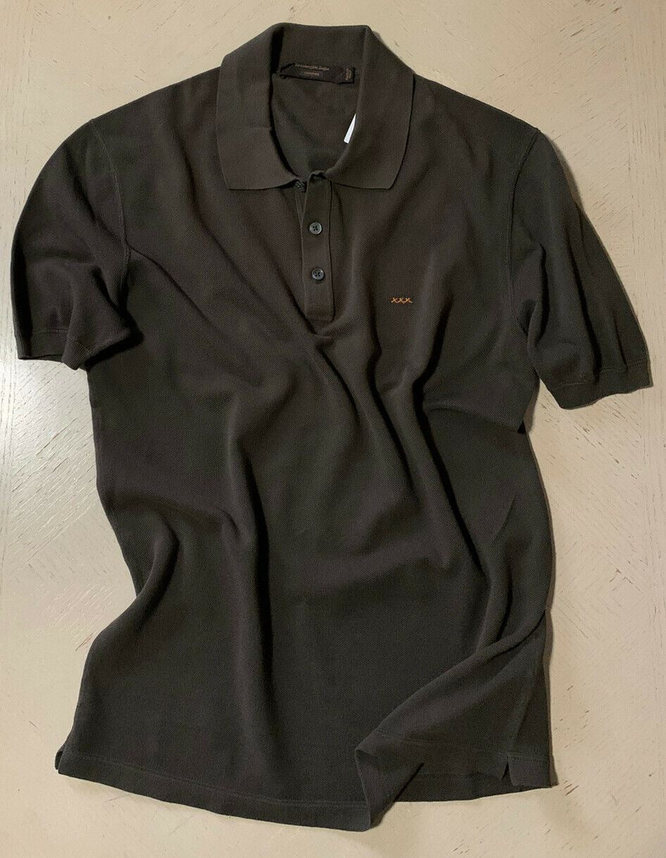 NWT $475 Ermenegildo Zegna Couture Men Polo Shirt Green S US ( 48 Eu ) Italy
