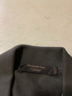 NWT $475 Ermenegildo Zegna Couture Men Polo Shirt Green S US ( 48 Eu ) Italy