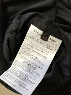 Neu 2295 $ Ermenegildo Zegna Couture Jackenmantel DK Schwarz 40 US ( 50 Eu)
