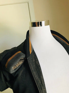 Neu 2295 $ Ermenegildo Zegna Couture Jackenmantel DK Schwarz 40 US ( 50 Eu)