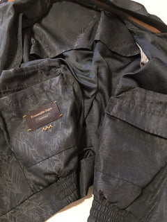 Neu 2295 $ Ermenegildo Zegna Couture Jackenmantel DK Schwarz 40 US ( 50 Eu)