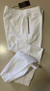 Neu mit Etikett: 1245 $ Gucci Herren-Trainingshose, Weiß, Größe XXL, hergestellt in Italien