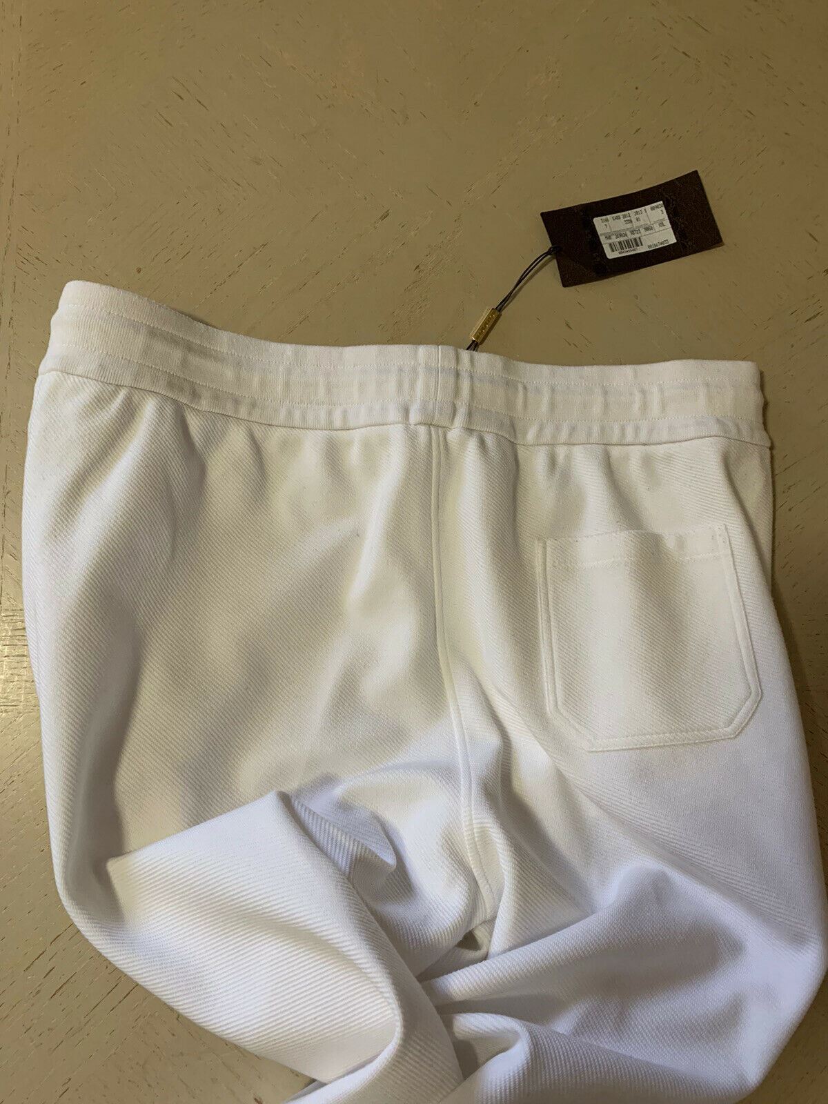 Neu mit Etikett: 1245 $ Gucci Herren-Trainingshose, Weiß, Größe XXL, hergestellt in Italien