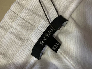 Neu mit Etikett: 1245 $ Gucci Herren-Trainingshose, Weiß, Größe XXL, hergestellt in Italien