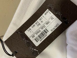 Neu mit Etikett: 1245 $ Gucci Herren-Trainingshose, Weiß, Größe XXL, hergestellt in Italien