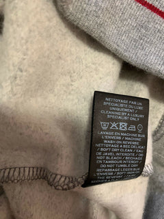 Neu $795 Balmain Herren-Pullover mit Rundhalsausschnitt, Grau, Größe L