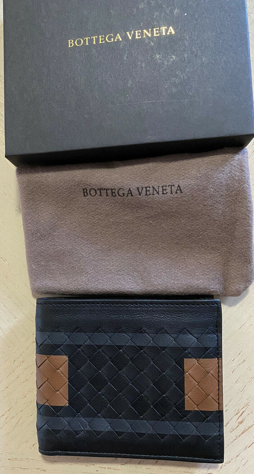 New Bottega Veneta Mens Wallet Black/Brown 113993 Italy