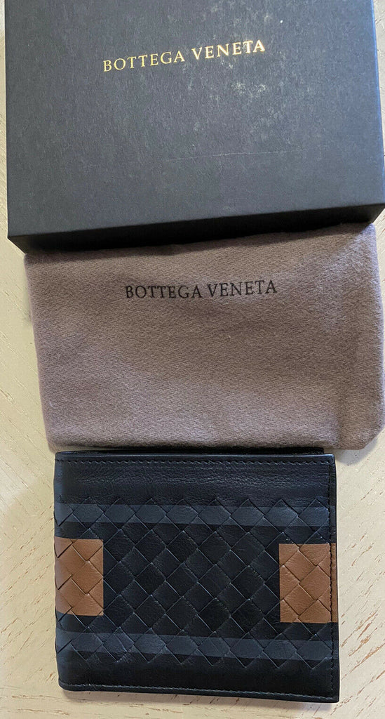 New Bottega Veneta Mens Wallet Black/Brown 113993 Italy
