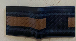 New Bottega Veneta Mens Wallet Black/Brown 113993 Italy