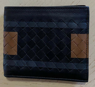 New Bottega Veneta Mens Wallet Black/Brown 113993 Italy