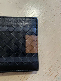 New Bottega Veneta Mens Wallet Black/Brown 113993 Italy