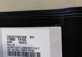 New Bottega Veneta Mens Wallet Black/Brown 113993 Italy