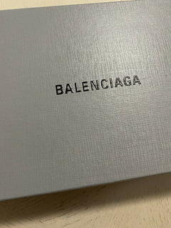 NIB $ 650 Balmain Damen Anjle-Strap Denim Flats Schuhe Blau 9 US ( 39 Eu ) Italien