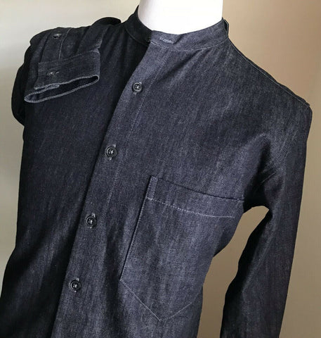 NWT $775 Giorgio Armani Mens Jeans Shirt DK Blue Denim S US ( 48 Eu ) Japan