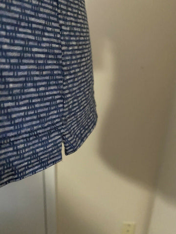 NWT $745 Мужская рубашка поло Giorgio Armani синяя L США (52 евро) Италия