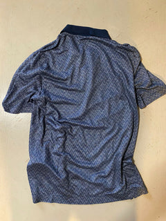 Neu mit Etikett: 745 $ Giorgio Armani Herren-Poloshirt Blau L US (52 Eu) Italien
