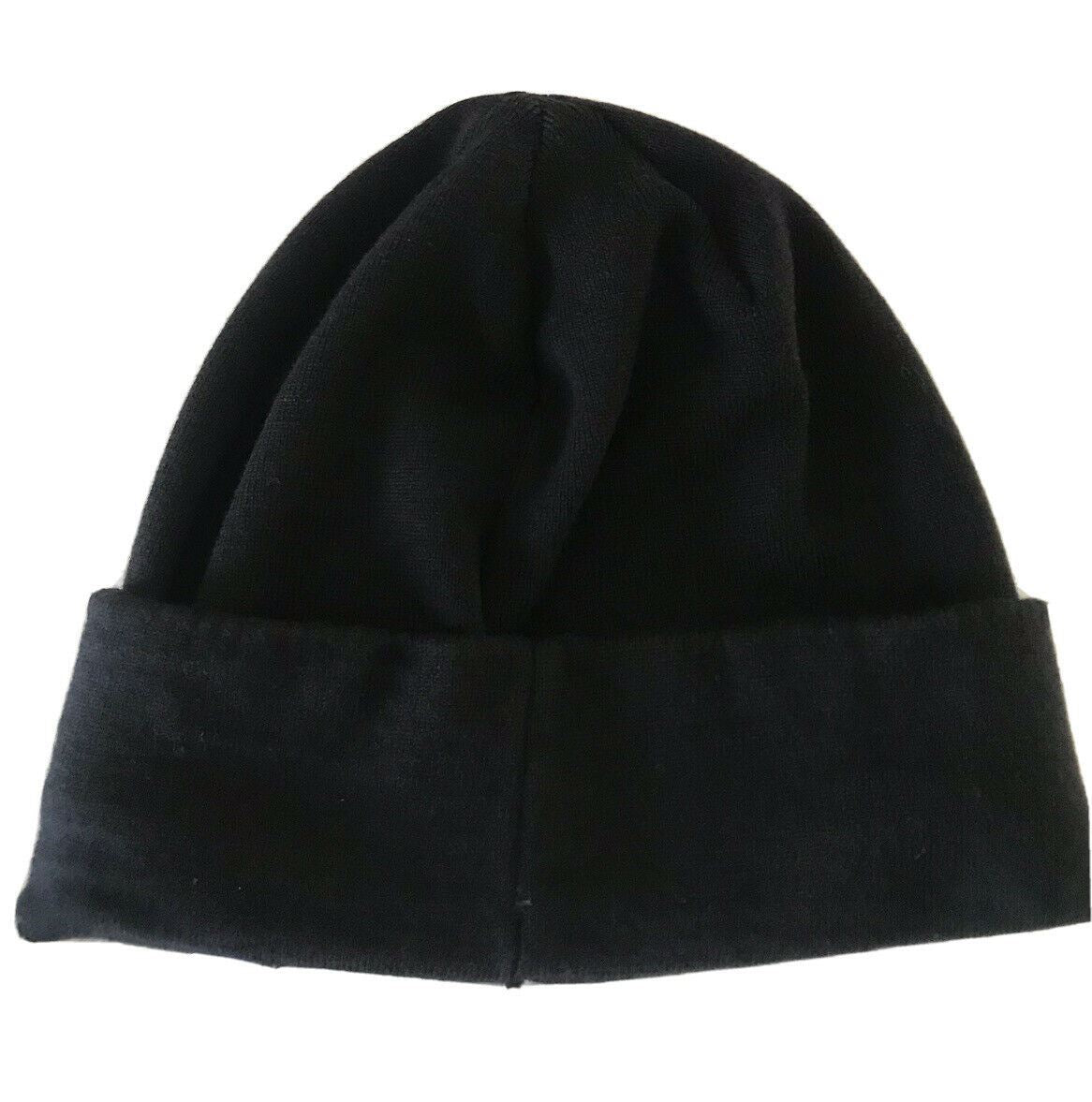 NWT $520 Balmain Logo Beanie Hat Black/White One Size