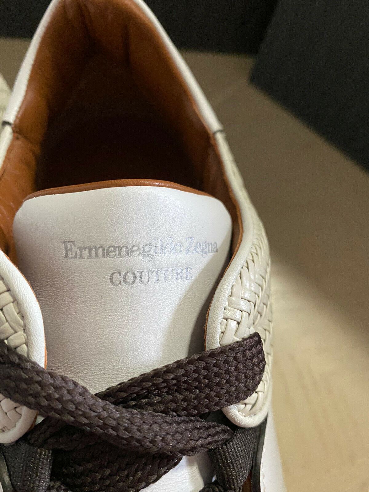 Новые кожаные кроссовки Ermenegildo Zegna Couture за $995, белые 11, США, Италия