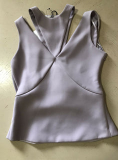 New $1235 Balenciaga Women’s Top Tank Blouse LT Purple Size 38 Italy