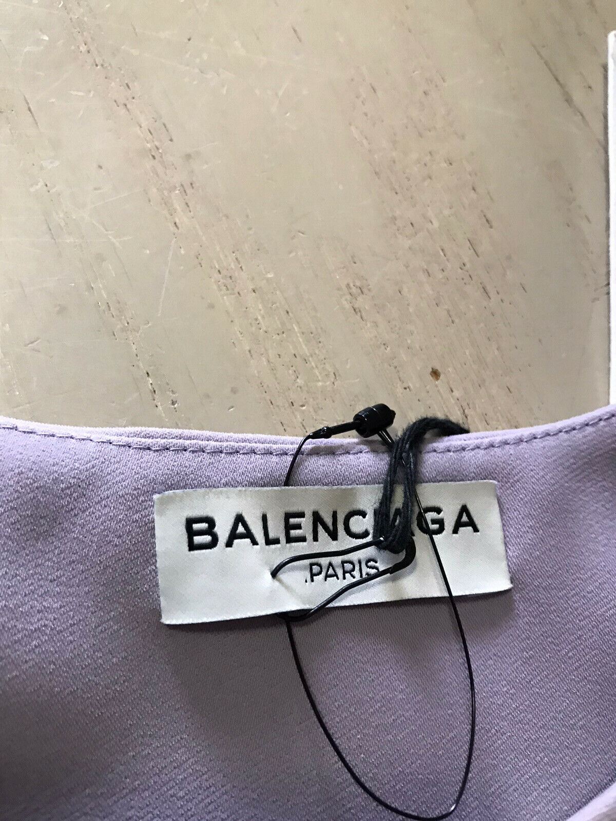 New $1235 Balenciaga Women’s Top Tank Blouse LT Purple Size 38 Italy