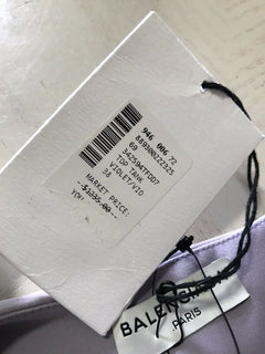 New $1235 Balenciaga Women’s Top Tank Blouse LT Purple Size 38 Italy