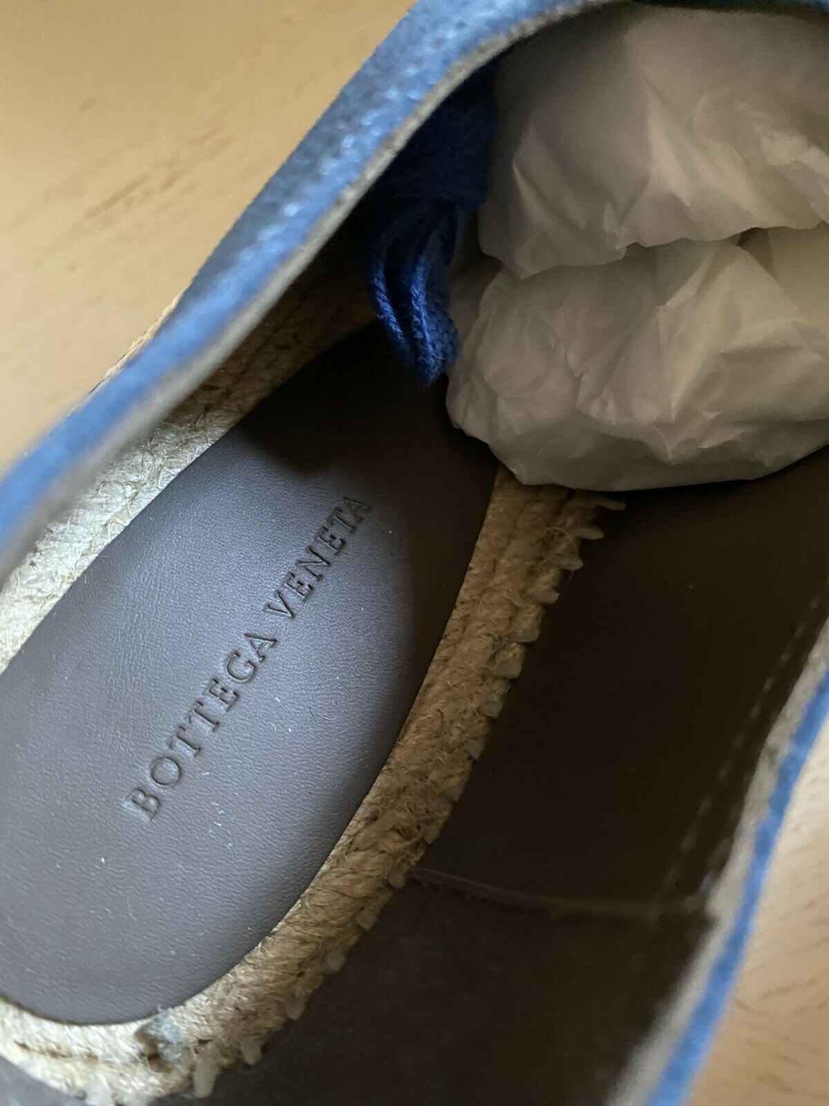 New Bottega Veneta Men Suede Espadrille Shoes Blue 7 US ( 40 Eu ) Italy