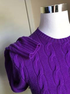 Neu mit Etikett: 995 $ Ralph Lauren Purple Label Herren-Kaschmir-Rundhalspullover Hellblau S