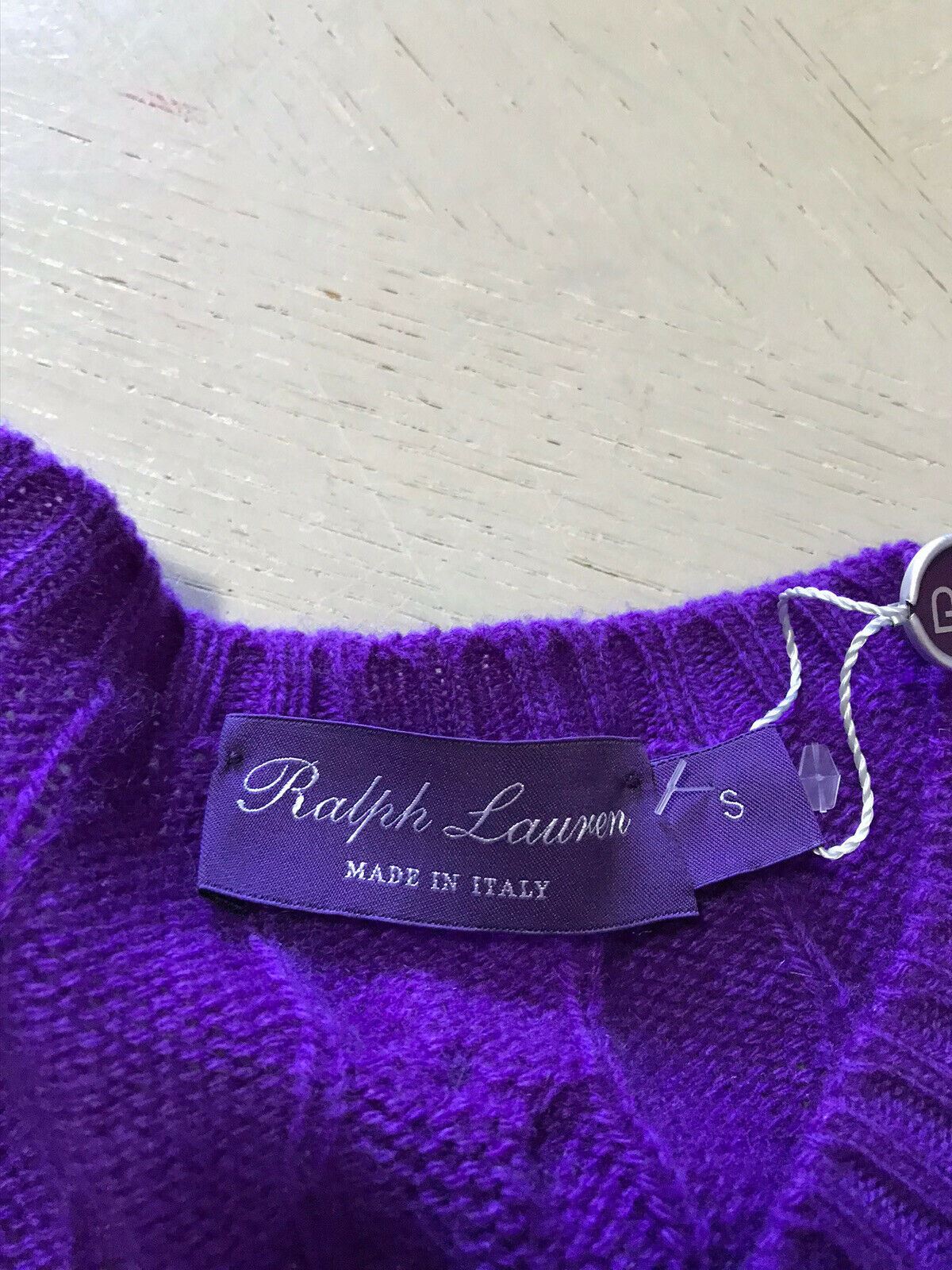 Neu mit Etikett: 995 $ Ralph Lauren Purple Label Herren-Kaschmir-Rundhalspullover Hellblau S