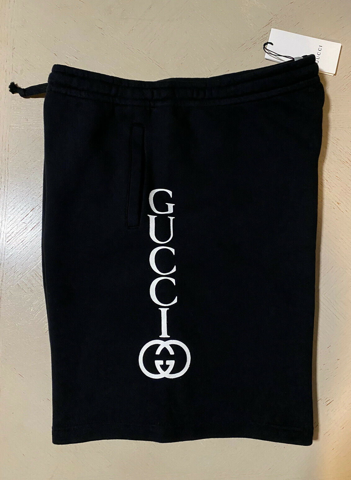 Neu mit Etikett: 850 $ Gucci Kurze Herrenhose Schwarz Größe XXXL Italien