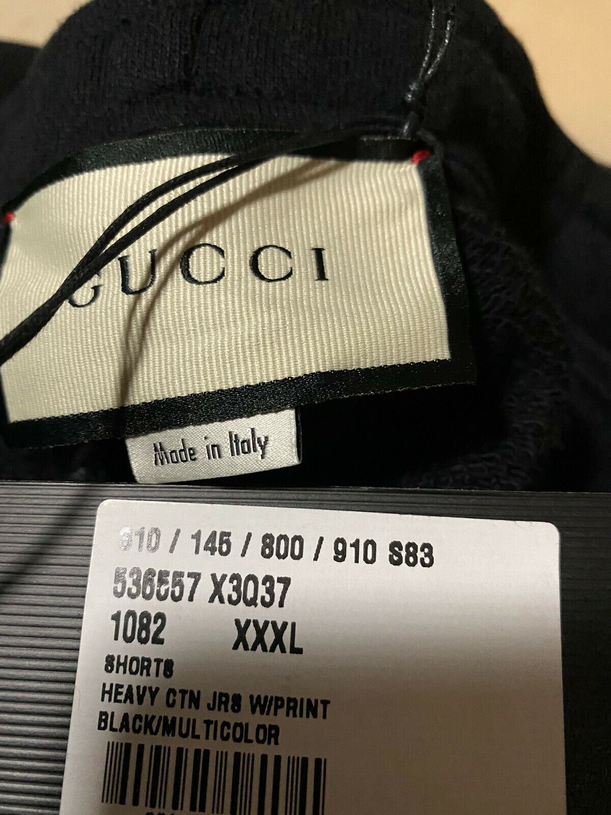 Neu mit Etikett: 850 $ Gucci Kurze Herrenhose Schwarz Größe XXXL Italien