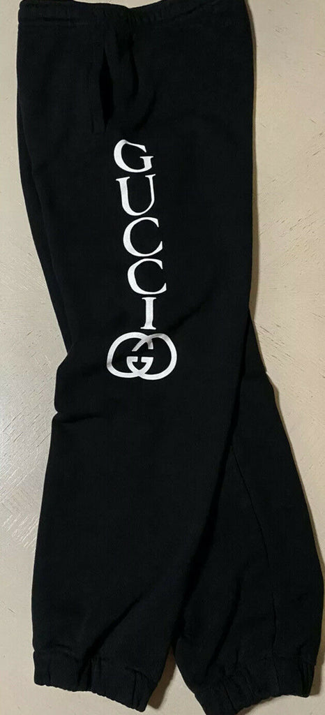 Neu mit Etikett: 875 $ Gucci Herren-Trainingshose, Schwarz, Größe XXL, hergestellt in Italien