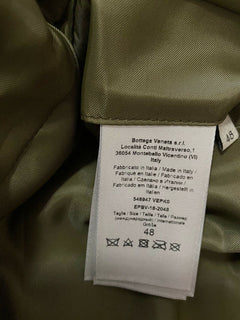 New $4700 Bottega Veneta Mens Leather Jacket Coat Green 38 US ( 48 Eu ) Italy