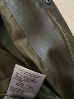 New $4700 Bottega Veneta Mens Leather Jacket Coat Green 38 US ( 48 Eu ) Italy