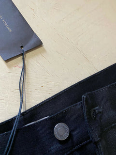 Neu mit Etikett: 690 $ Bottega Veneta Herrenjeanshose DK Schwarz 36 US (52 Eu) Italien