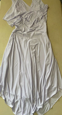 New $2850 TOM FORD Sleeveless Tiered Jersy Handkerchief Dress Purple 8 US/42 It