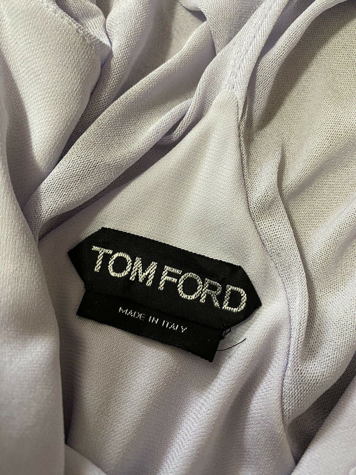 New $2850 TOM FORD Sleeveless Tiered Jersy Handkerchief Dress Purple 8 US/42 It