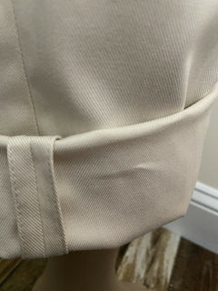 Neu $1525 Brunello Cucinelli Damen Cargo-Style-Gürtelhose Elfenbein 8 US/44 It