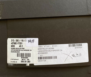 NIB $ 590 Bottega Veneta Herren Leder Sneakers Schuhe Weiß 12 US (45 Eu)