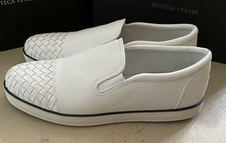 NIB $ 590 Bottega Veneta Herren Leder Sneakers Schuhe Weiß 12 US (45 Eu)