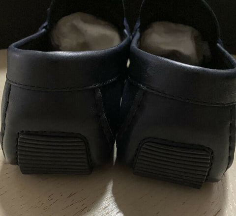 NIB $710 Bottega Veneta Men Leather Driver Shoes DK Navy 10 US/43 Eu Italy