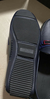 NIB $ 710 Bottega Veneta Herren Leder-Fahrerschuhe DK Navy 10 US/43 Eu Italien