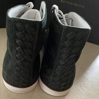 NIB $890 Bottega Veneta Herren Wildleder High Top Sneakers Schuhe Grün 11 US/44 Eu