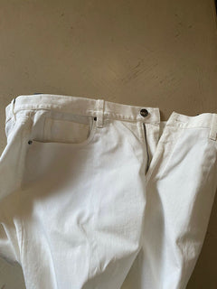 Neu mit Etikett: 625 $ Giorgio Armani Herren Jeanshose Weiß 38 US (54 Eu) Italien