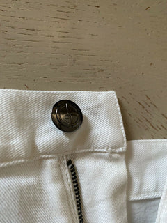 Neu mit Etikett: 625 $ Giorgio Armani Herren Jeanshose Weiß 38 US (54 Eu) Italien