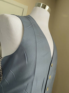 New $1520 Gucci Men Wool/Viscose Vest Gilet Blue 40 US ( 50 Eu ) Italy